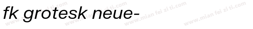 fk grotesk neue字体转换